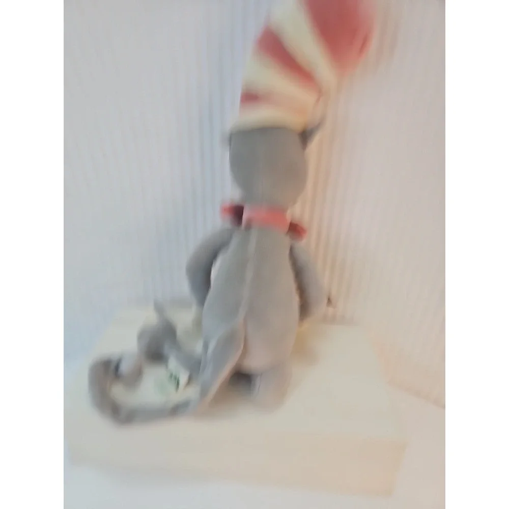 My Natural Dr. Seuss Cat in Hat Gray and Pink Plush Stuffed Animal PLUSH NWT